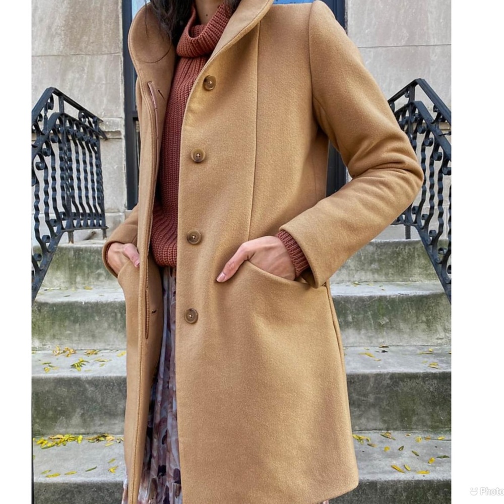 Aritzia Wilfred cocoon coat - camel